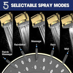 High Flow Filtered Shower Head, HOPOPRO 5 Modes High Pressure Fixed Showerhead - Image 6