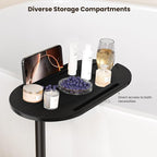 Bathtub Tray Table, Freestanding Bath Side Table Tub Tray Caddy, 3 Layer Bamboo - Image 5