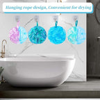 BCKENEY Bath Loofah Shower Sponge Body Back Scrubber Soft Mesh Shower Puffs - Image 7