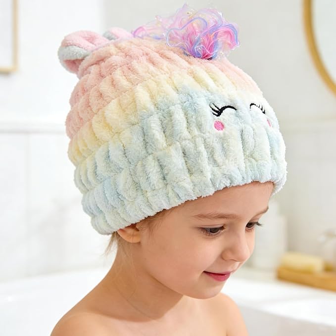 2 PCS Microfiber Hair Towel Wrap - Image 6