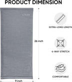 TICONN Neck Gaiter Face Cover Scarf, Neck Warmer Breathable Sun & Wind-proof - Image 3
