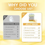 Jelly Mask for Facials Professional, Hydrating & Moisturizing Peel-Off Natural - Image 6