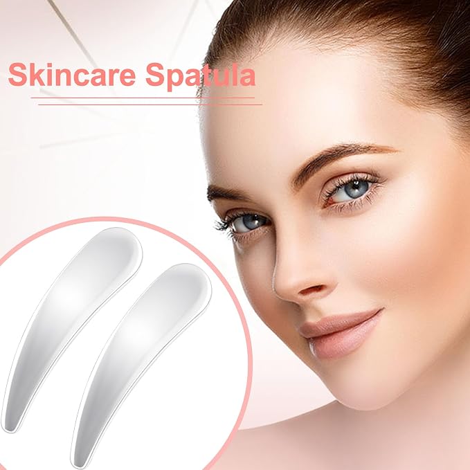 Pndeyo 3pcs Mini Stainless Steel Makeup Spatula, Reusable Cosmetic Cream - Image 4