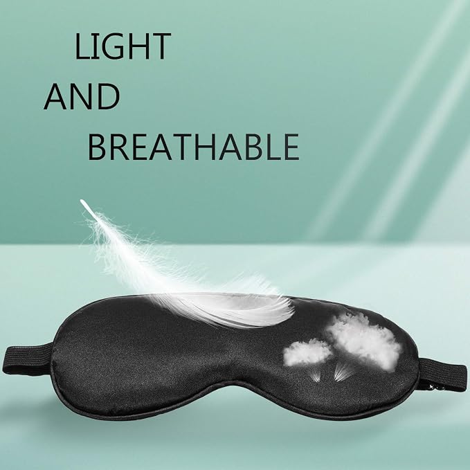 BBTO 8 Pcs Sleep Mask, Silk Eye Mask - Image 3