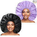 Jumbo Size Shower Cap 2 PCS Waterproof Shower Caps by CHFONGDIRECT