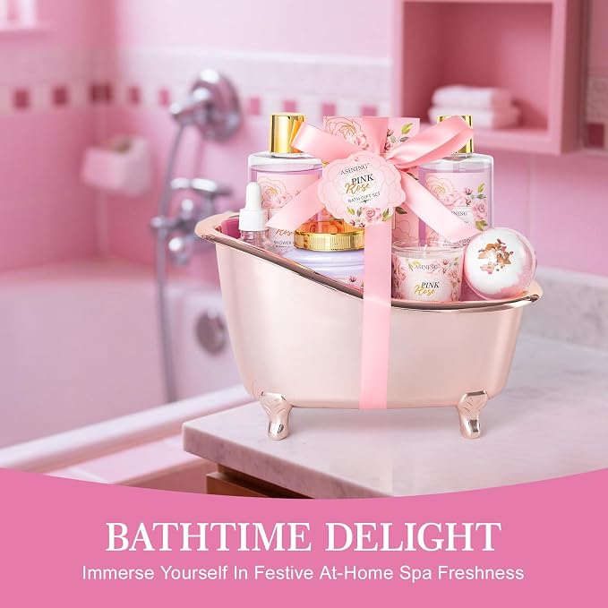Bath and Body Gift Basket Set Mothers Day, Watermelon Body Scrub, Perfect Bath - Image 7