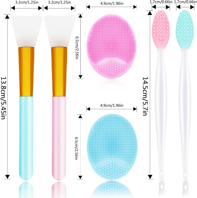 6 PCS Silicone Face Scrubber Brush Set - Image 5