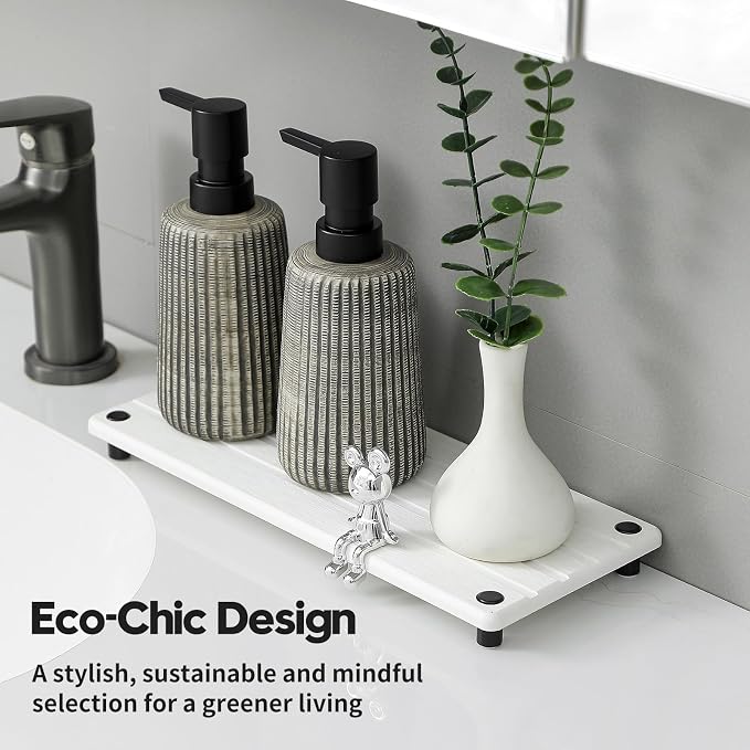 Razborci Instant Dry Sink Caddy Kitchen Sink Organizer, Quick Drying Stone Tray - Image 4