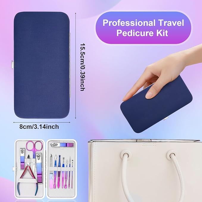 CGBE 12Pcs Manicure Set Nail Clippers Pedicure Kit Men Women Grooming kit - Image 6