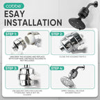Cobbe HD HEAVY DUTY High Output Shower Filter 2 Pack – 99% REMOVAL Shower Head - Image 9