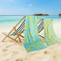 CASA COPENHAGEN Miami Towel 2Pcs Fish Teal by CASACOPENHAGEN