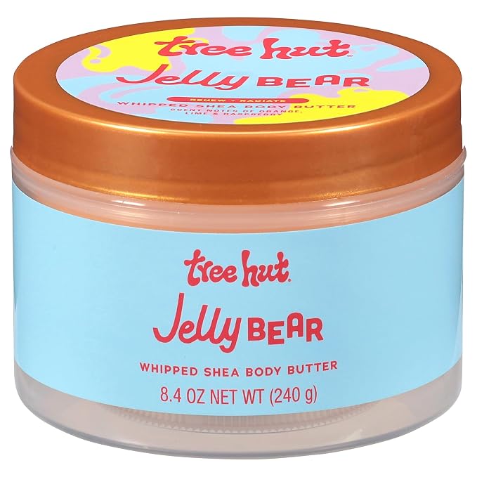 Tree Hut Jelly Bear Whipped Shea Body Butter, Hydrating & Nourishing Body Lotion by TreeHut