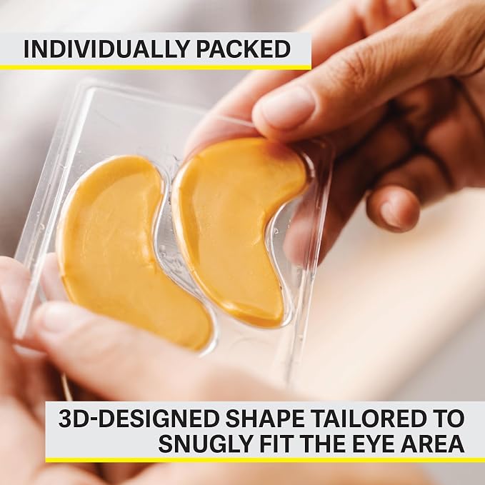 ZEST 24 Pairs 24k Gold Gel Crystal Collagen Eye Mask - Image 3