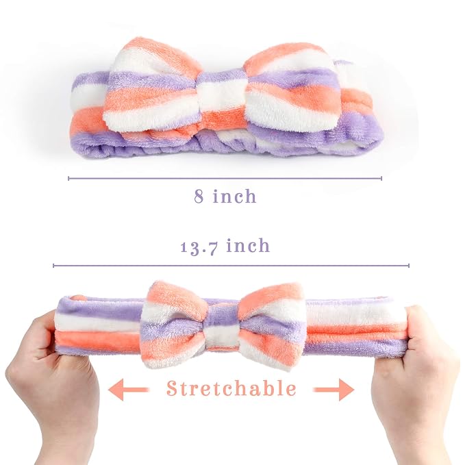 3 otters 8-Pack Spa Headband, Stocking Stuffers - Image 2