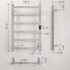 Topdattion Smart Wireless Electric Towel Warmer | Blade Thin 6 Bar Design | - Image 3