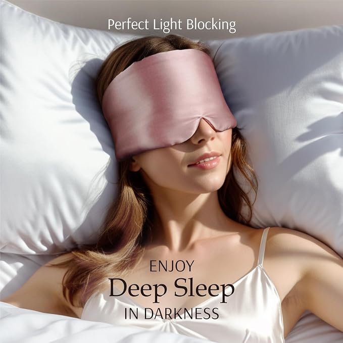 Zenssia 100% Mulberry Silk Sleep Mask Eye Mask - Image 3