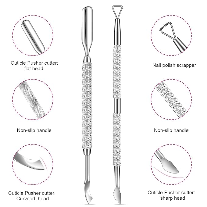 Premium Cuticle Pusher and Gel Polish Remover Set - Image 3