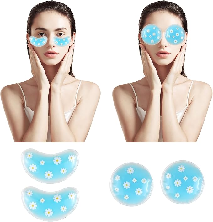 Pallesen Gel Ice Pack Reusable Cooling Eye Pads and Under Patches, Eye Hot Cold - Image 2