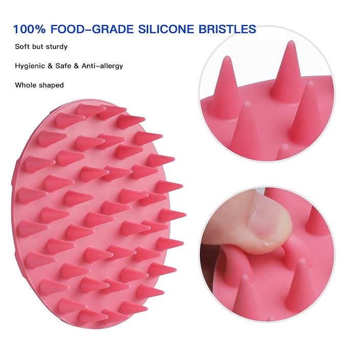 INNERNEED Scalp Massager Shampoo Brush, Wet & Dry Manual Scalp Care Head - Image 4
