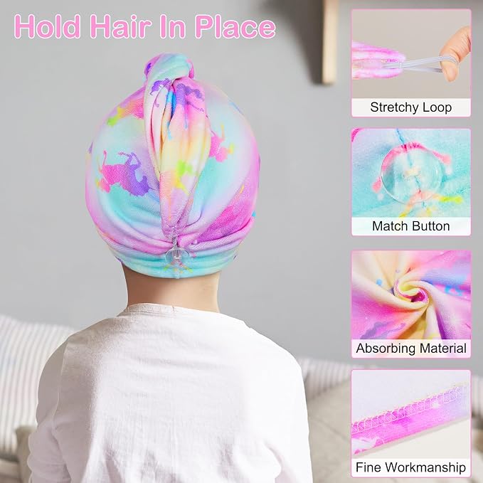 Basumee Microfiber Hair Towel Wrap - Image 4