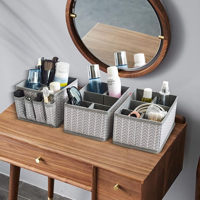 VERONLY Cosmetic Storage Bins Makeup Organizer, Adjustable Multifunction - Image 7