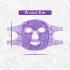 ZNÖCUETÖD Face Ice Mask Facial Ice Packs Gel Hot Cold Compress - Image 6