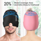 ONLYCARE Migraine Relief Cap, Soothing Migraine Mask, Upgraded Odorless Gel Ice - Image 5