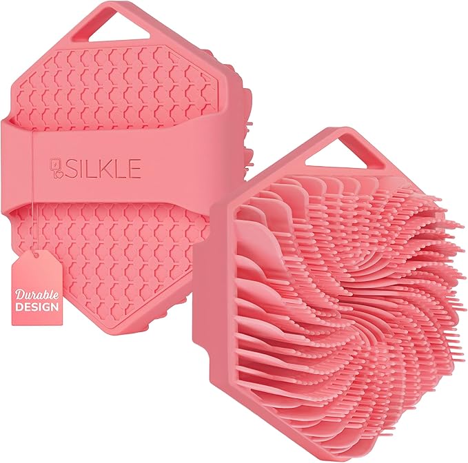 SILKLE Silicone Body Scrubber – Gentle Exfoliating Shower Scrubber by SILKLE