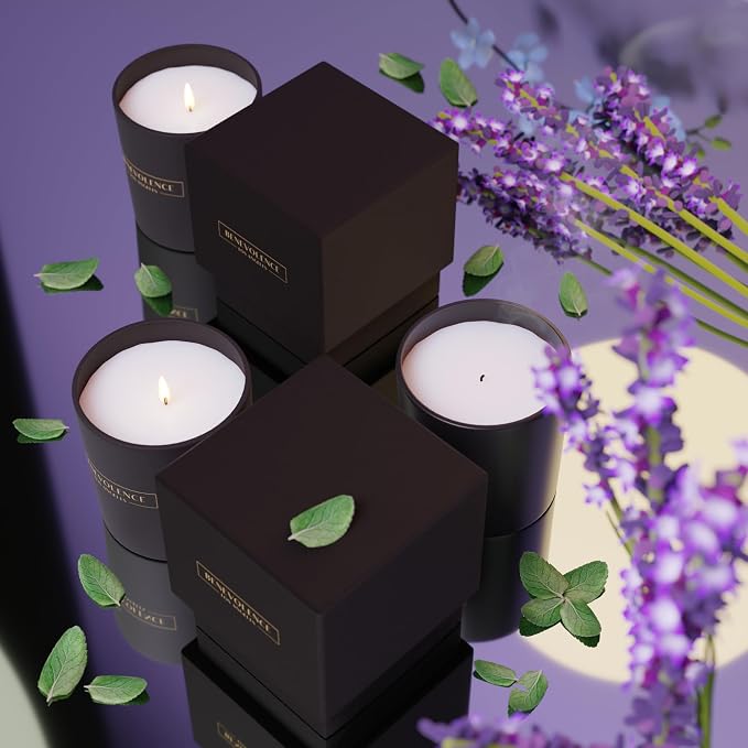 Benevolence LA Lavender, Mint & Sage Scented Candle | Soy Christmas Candles - Image 5