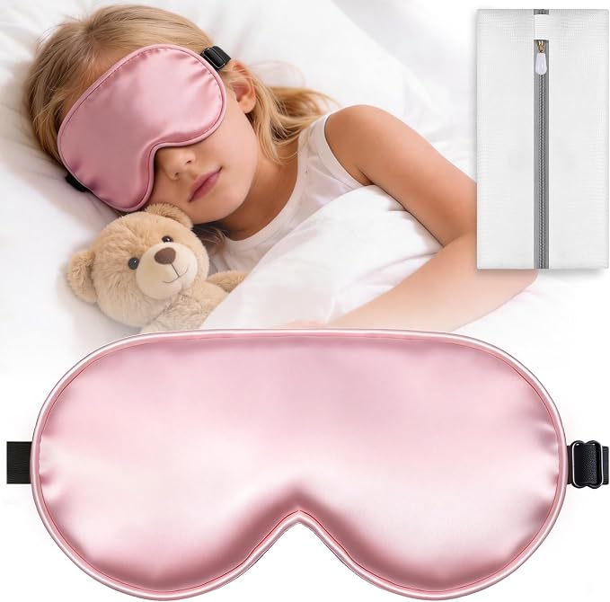 Kids Sleep Mask, Kids Eye Mask for Boys Girls, Kid Silk Eye Masks by Unknown