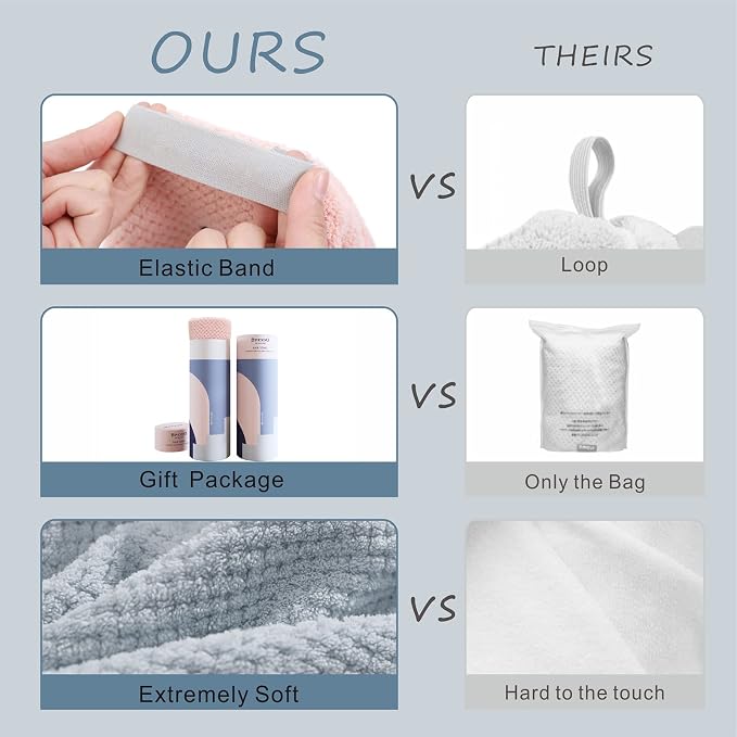 Large Microfiber Hair Towel Wrap - Image 4