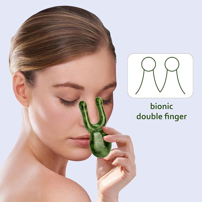ideayard Jade Gua Sha Facial Tools, Jade Massage Tools - Image 2