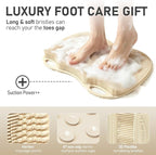 XL Shower Foot Scrubber Mat, Silicone Feet Massage Scrubber in Shower Clean - Image 3