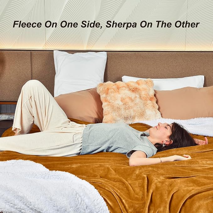 KAWAHOME Sherpa Fleece King Size Blanket - Image 4