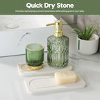 2Pack Diatomite Stone Sink Tray, Water Absorbing Faucet Mat - Image 4