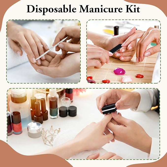100 Sets Disposable Manicure Kit Individually Package Nail Tech Must Haves - Image 6
