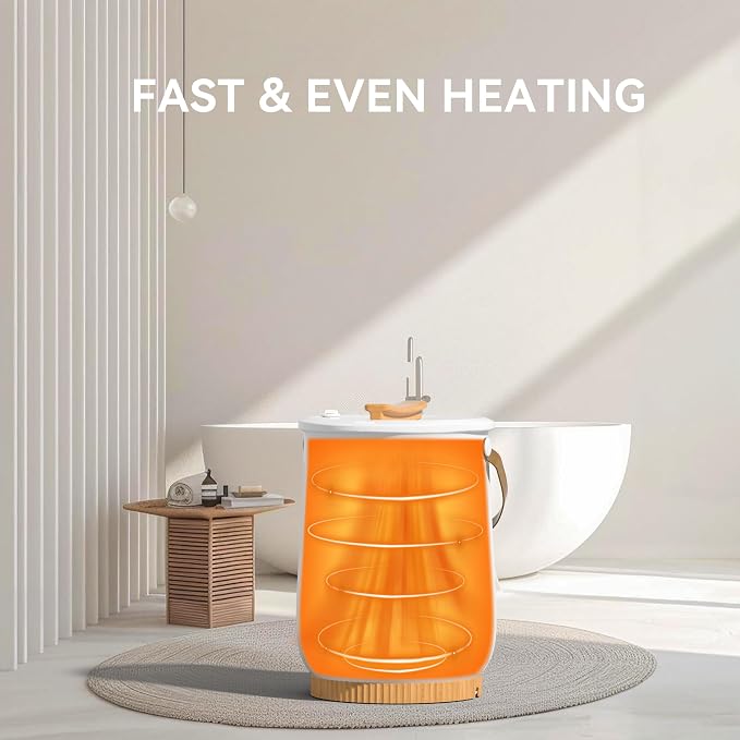Large Towel Warmer for Bathroom, Luxury Heated Towel Warmer Bucket for SPA - Image 4