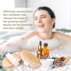 2 Pack Dry Brushing Body Brush, Natural Bristle Exfoliating Brush - Image 7