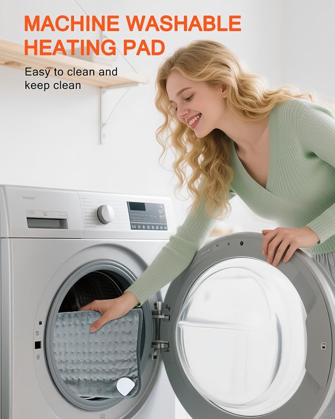 Heating Pad for Back Pain Relief, Extra-Large 12"x24"+26" Extendable Electric - Image 6