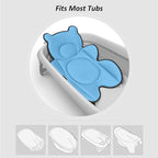 Infant Baby Bath Cushion, Fits Inside Most Baby Bathtubs, Breathable Soft Baby - Image 4