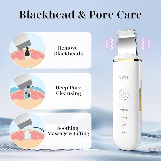 GUGUG Skin Scrubber Face Spatula Skin Spatula Pore Cleaner Blackhead Remover - Image 3