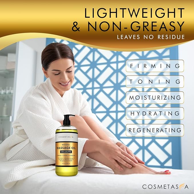 Cellulite Massage Oil with Massager Mitt - Image 4