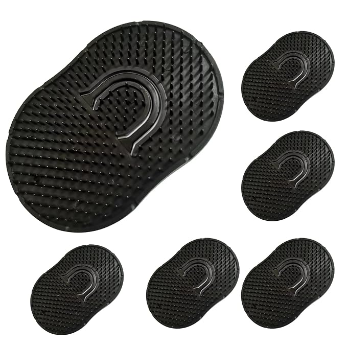 Soft 'N Style 6 Packs Pocket Palm Combs, Shampoo Comb, Massager Hair Brush Comb by Soft+%27N+Style