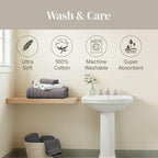Modern Threads Natural Vine 6-Piece 100% Cotton Towel Set – Yarn Dyed Jacquard - Image 7