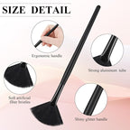 9 Pieces Facial Fan Mask Brushes, Soft Facial Applicator Brushes Tools - Image 3