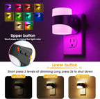 L LOHAS LED Colored Night Lights Plug into Wall, 3 Brightness Level, 1W Low - Image 2