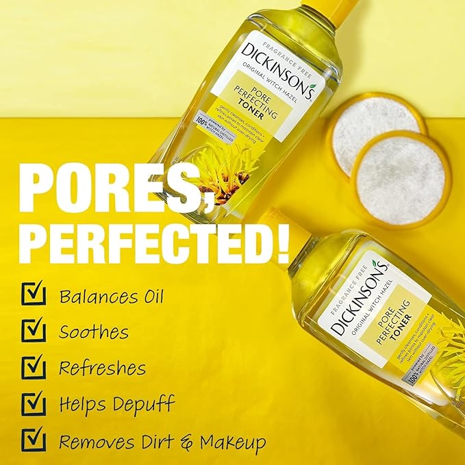 Dickinson's Original Witch Hazel Pore Perfecting Toner | 100% Natural Distilled - Image 5