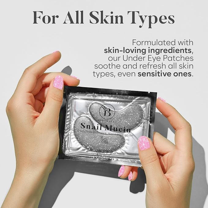 BLOOMORA Snail Mucin Under Eye Patches, - Image 7