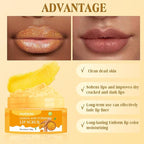 Turmeric Lemon Lip Scrub with Brush, Lip Scrubber Exfoliator - Image 4