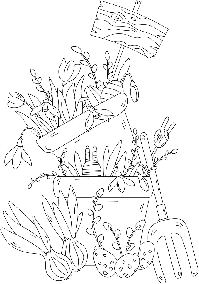 Jekohor Spring Theme Adult Coloring Book - Image 7